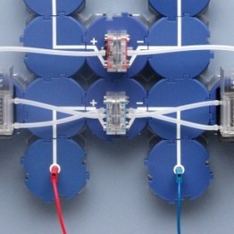 Set double PEM fuel cell and double PEM electrolyser , gas storage and connecting blocks, DB