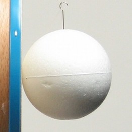 Styrofoam sphere with hook